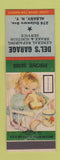 Matchbook Cover - Del's Garage Albany NY