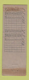 Matchbook Cover - Pelham Country Club Pelham Manor NY