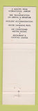 Matchbook Cover - International Inn San Francisco CA