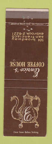 Matchbook Cover - Enrico's Coffee House San Francisco CA