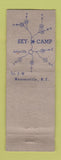Matchbook Cover - Sky Camp Asheville NC WORN