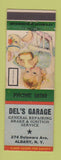 Matchbook Cover - Del's Garage Albany NY