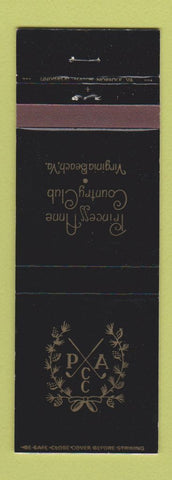 Matchbook Cover - Princess Anne Country Club Virginia Beach VA