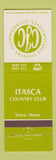 Matchbook Cover - Itasca Country Club IL