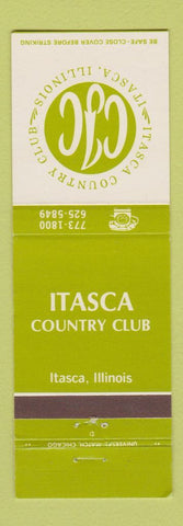 Matchbook Cover - Itasca Country Club IL