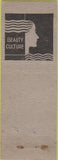 Matchbook Cover - Leah Wilhelm Beauty Salon Lancaster PA deco girlie back green