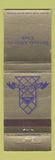 Matchbook Cover - Detroit Athletic Club MI