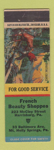Matchbook Cover - French Beauty Shoppes Mount Holly Springs PA