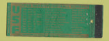 Matchbook Cover - University of San Francisco CA Football Schedule 1939 WEAR