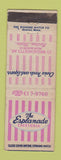 Matchbook Cover - Esplanade Cafeteria Boston MA