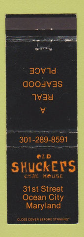 Matchbook Cover - Old Shuckers Crab House Ocean City MD