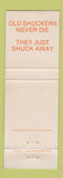 Matchbook Cover - Old Shuckers Crab House Ocean City MD