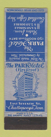 Matchbook Cover - Park Hotel Chattanooga TN