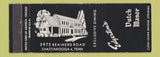 Matchbook Cover - Edgerton's Dutch Manor Chattanooga TN