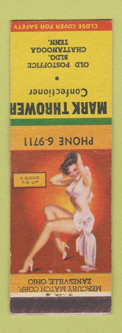 Matchbook Cover - Mark Thrower Confectioner Chattanooga TN pinup