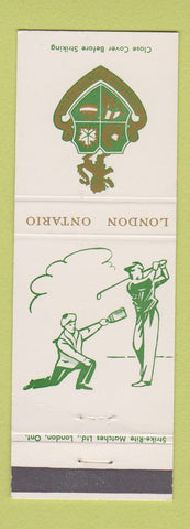 Matchbook Cover - Highland Country Club London ON