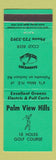 Matchbook Cover - Palm View Hills Golf Course Palmetto? FL?