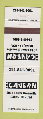 Matchbook Cover - The Cavern Dallas TX