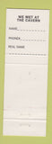 Matchbook Cover - The Cavern Dallas TX
