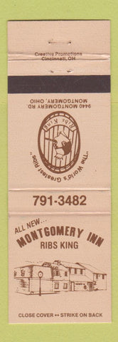Matchbook Cover - Montgomery Inn Ribs King Montgomery OH