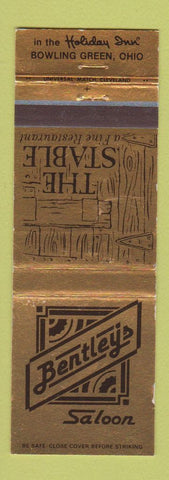Matchbook Cover - The Stable Bentley's Saloon Bowling Green OH Holiday Inn
