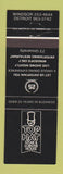Matchbook Cover - Top Hat Steak Lobster House Detroit MI Windsor ON