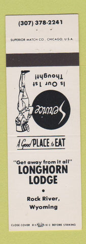 Matchbook Cover - Longhorn Lodge Rock River WY