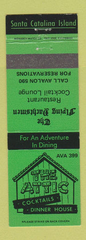 Matchbook Cover - The Attic Santa Catalina Island CA