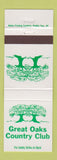 Matchbook Cover - Great Oaks Country Club