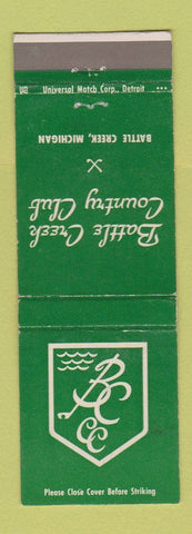 Matchbook Cover - Battle Creek Country Club MI WEAR