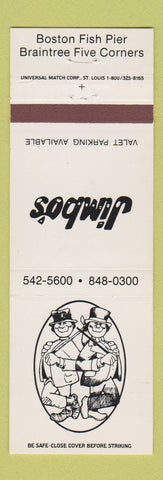 Matchbook Cover - Jimbo's Restaurant Boston MA