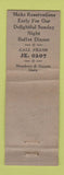 Matchbook Cover - Hamilton County Golf & Country Club WEAR