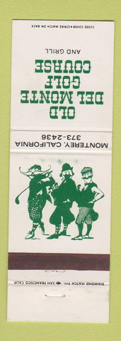 Matchbook Cover - Old Del Monte Golf Course Monterey CA WEAR