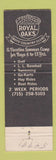 Matchbook Cover - Royal Oaks Golf Course Waupaca WI