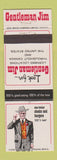 Matchbook Cover - Gentleman Jim Restaurants Canada United States