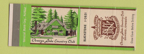 Matchbook Cover - Oswego Lake Country Club Oswego OR WEAR