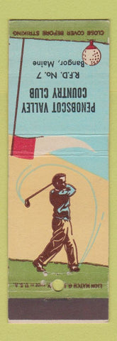 Matchbook Cover - Penobscot Valley Country Club Bangor ME
