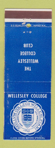 Matchbook Cover - Wellesley College Club DD Bean  WORN