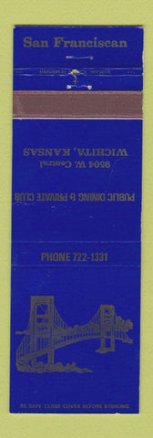 Matchbook Cover - San Franciscan Club Wichita KS