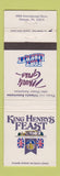 Matchbook Cover - King Henry's Feast Orlando FL WEAR