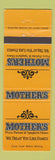 Matchbook Cover - Mother's Pizza 1982 Canada