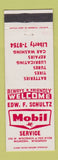 Matchbook Cover - Mobil oil gas Waukesha WI