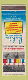 Matchbook Cover - Bahia Motor Hotel San Diego CA WEAR