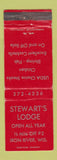 Matchbook Cover - Stewart's Lodge Iron River WI