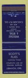 Matchbook Cover - Scott's Flies Fishing Lebanon OR