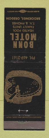 Matchbook Cover - Bonn Motel Brookings OR