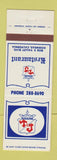 Matchbook Cover - T&J Restaurant Rosemead CA