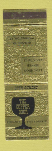 Matchbook Cover - The Copper Door Restaurant Warrington PA