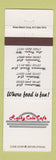 Matchbook Cover - Rocky Cola Cafe Montrose Whittier Hermosa Beach Temecula CA