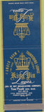 Matchbook Cover - King Pin Lanes bowling Forestville OH